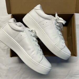 Steve Madden White Platform Sneakers